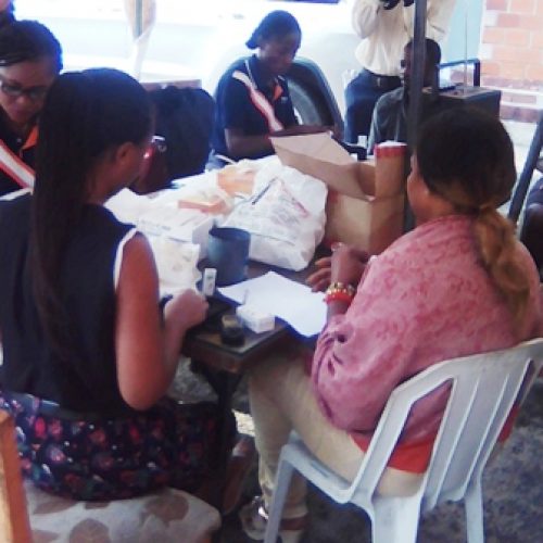 Vanguard hosts medical team for blood sugar screening