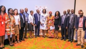 Mrs Linus with UNFPA officials at the event. PHOTO: Juliet Umeh