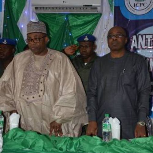 ICPC Workshop: Bauchi Governor Charges Nigerians to Stop Condoning Corrupt Leaders