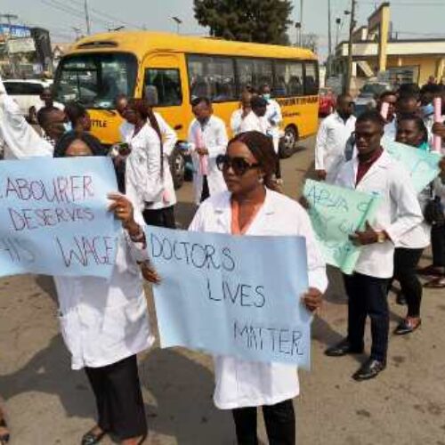 24-Month Salary Arrears:  Abia doctors protest again