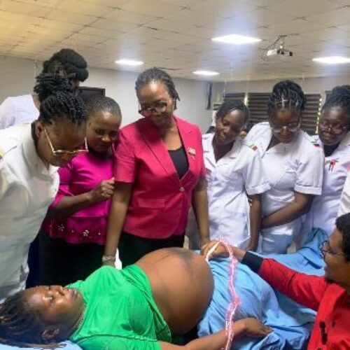 Wellbeing Foundation, GE, train Lagos midwives on V-Scan portable machine